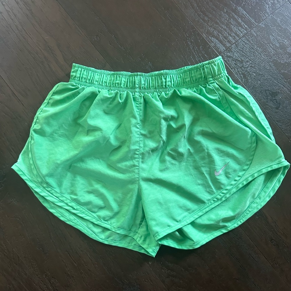 Nike Women's Lime Green Athletic Shorts